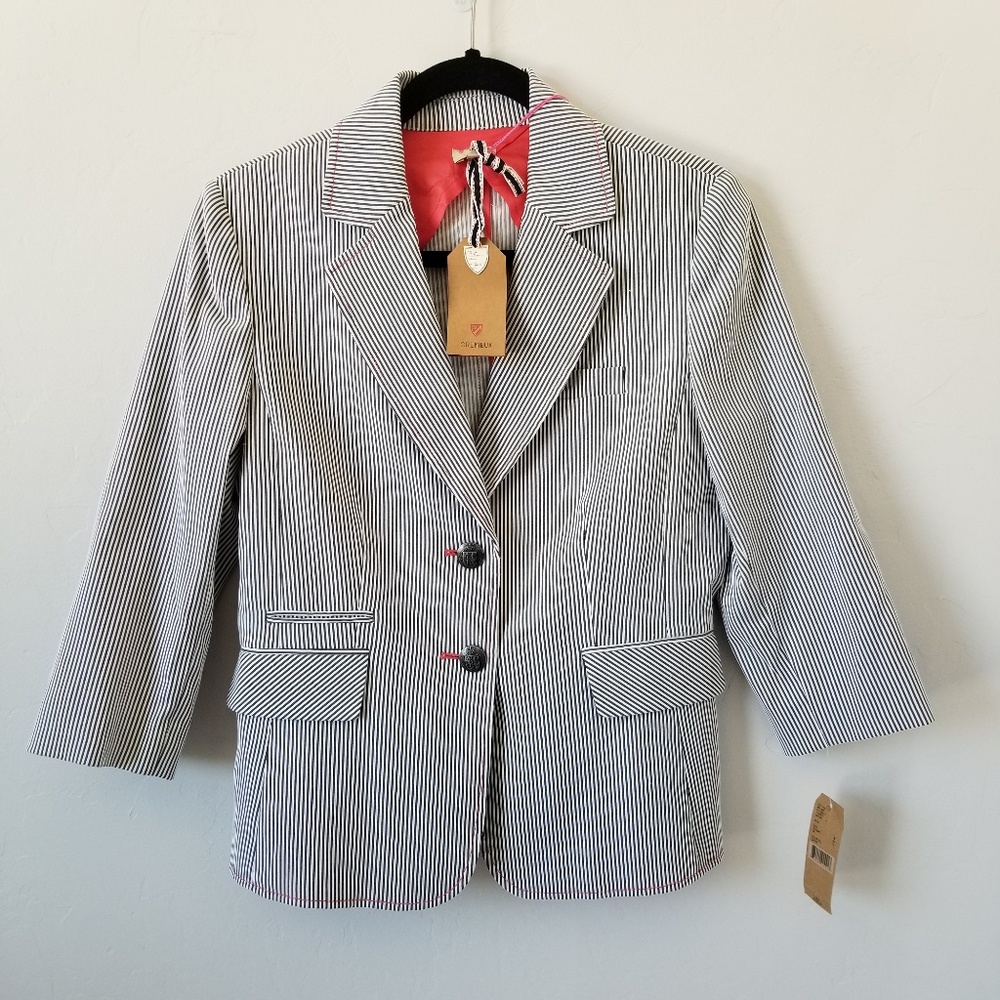 Cremieux Striped Harper Blazer Size 6